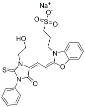 3-[2-[2-[3-(2-羟乙基)-1-苯基-2-硫代乙内酰脲-4-]亚乙基]-3(2H)-苯并恶唑]-1-丙磺酸钠
