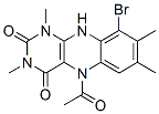 Benzo[g]pteridine-2,4(1H,3H)-dione,  5-acetyl-9-bromo-5,10-dihydro-1,3,7,8-tetramethyl-