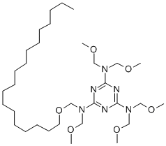N,N,N',N',N''-五(甲氧基甲基)-N''-[(十八烷氧基)甲基]-1,3,5-三嗪-2,4,6-三胺