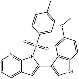 2-(5-甲氧基-1H-吲哚-3-基)-1-(甲苯-4-磺酰基)-1H-吡咯并[2,3-B]吡啶
