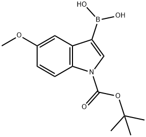 1-叔丁氧羰基-5-甲氧基-1H-吲哚-3-硼酸