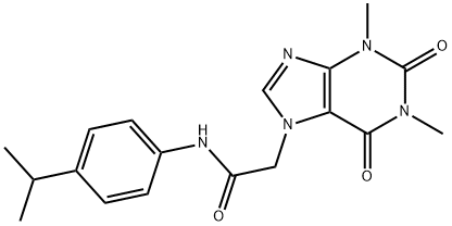2-(1,3-二甲基-2,6-二氧代-2,3-二氢-1H-嘌呤-7(6H)-基)-N-(4-异丙基苯基)乙酰胺