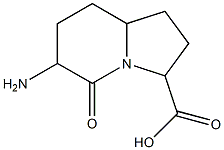 3-Indolizinecarboxylicacid,6-aminooctahydro-5-oxo-(9CI)