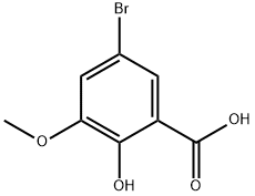 5-溴-2-羟基-3-甲氧基苯甲酸