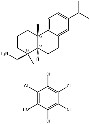 pentachlorophenol, compound with [1R-(1alpha,4abeta,10aalpha)]-1,2,3,4,4a,9,10,10a-octahydro-7-isopropyl-1,4a-dimethylphenanthrene-1-methylamine (1:1)
