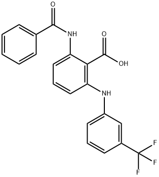 Benzoic  acid,  2-(benzoylamino)-6-[[3-(trifluoromethyl)phenyl]amino]-