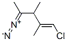 1-Pentene,  1-chloro-4-diazo-2,3-dimethyl-  (9CI)