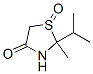 4-Thiazolidinone,2-methyl-2-(1-methylethyl)-,1-oxide(9CI)