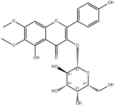 3-(BETA-D-吡喃半乳糖氧基)-5-羟基-2-(4-羟基苯基)-6,7-二甲氧基-4H-1-苯并呋喃-4-酮