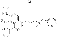 benzyl[3-[[9,10-dihydro-4-[isopropylamino]-9,10-dioxo-1-anthryl]amino]propyl]dimethylammonium chloride