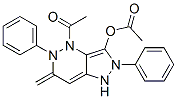 4-Acetyl-2,4,5,6-tetrahydro-6-methylene-2,5-diphenyl-1H-pyrazolo[4,3-c]pyridazin-3-ol acetate