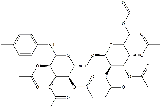 N-(4-Methylphenyl)-6-O-(2-O,3-O,4-O,6-O-tetraacetyl-α-D-galactopyranosyl)-2-O,3-O,4-O-triacetyl-D-glucopyranosylamine
