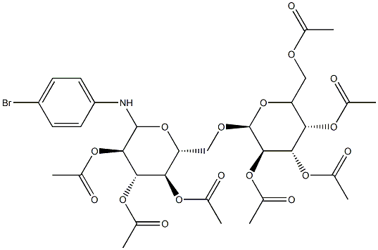 N-(4-Bromophenyl)-6-O-(2-O,3-O,4-O,6-O-tetraacetyl-α-D-galactopyranosyl)-2-O,3-O,4-O-triacetyl-D-glucopyranosylamine