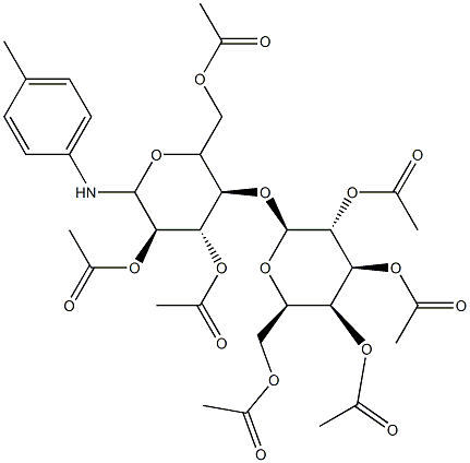 N-(4-Methylphenyl)-4-O-(2-O,3-O,4-O,6-O-tetraacetyl-β-D-galactopyranosyl)-2-O,3-O,6-O-triacetyl-D-glucopyranosylamine