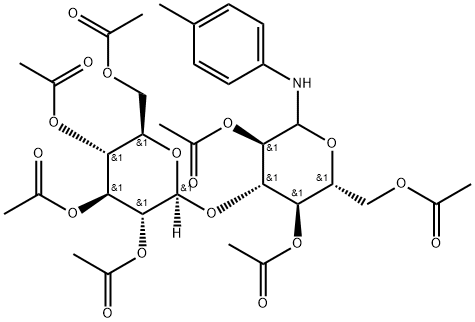 N-(4-Methylphenyl)-3-O-(2-O,3-O,4-O,6-O-tetraacetyl-β-D-glucopyranosyl)-2-O,4-O,6-O-triacetyl-D-glucopyranosylamine