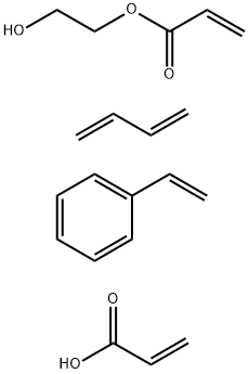 2-Propenoic acid, polymer with 1,3-butadiene, ethenylbenzene and 2-hydroxyethyl 2-propenoate