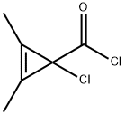 2-Cyclopropene-1-carbonyl chloride, 1-chloro-2,3-dimethyl- (9CI)