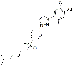 2-[2-[[4-[3-(4,5-dichloro-2-methylphenyl)-4,5-dihydro-1H-pyrazol-1-yl]phenyl]sulphonyl]ethoxy]ethyl(dimethyl)amine