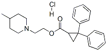 2-(4-methyl-1-piperidyl)ethyl 2,2-diphenylcyclopropane-1-carboxylate h ydrochloride