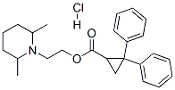2-(2,6-dimethyl-1-piperidyl)ethyl 2,2-diphenylcyclopropane-1-carboxyla te hydrochloride