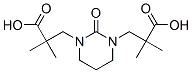 dihydro-alpha,alpha,alpha',alpha'-tetramethyl-2-oxo-2H,4H-pyrimidine-1,3-dipropionic acid