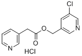 3-Pyridineacetic acid, (5-chloro-3-pyridinyl)methyl ester, monohydroch loride