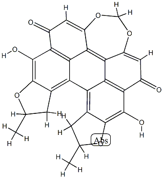 10,11,12,13-Tetrahydro-1,7-dihydroxy-10,13-dimethyldifuro[2',3':5,6:3'',2'':7,8]perylo[1,12-def][1,3]dioxepin-8,15-dione