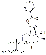 17,21-dihydroxy-16beta-methylpregna-1,4,9(11)-triene-3,20-dione 21-benzoate