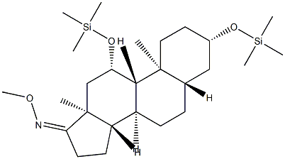 3β,11β-Bis(trimethylsiloxy)-5α-androstan-17-one O-methyl oxime