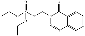 Phosphorothioic acid O,O-diethyl S-[(4-oxo-1,2,3-benzotriazin-3(4H)-yl)methyl] ester