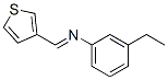 Benzenamine, 3-ethyl-N-(3-thienylmethylene)- (9CI)