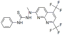 Hydrazinecarbothioamide, 2-[5,7-bis(trifluoromethyl)-1,8-naphthyridin-2-yl]-2-methyl-N-phenyl- (9CI)