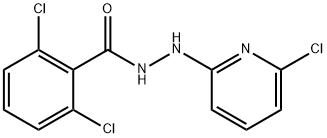 2,6-dichloro-N'-(6-chloro-2-pyridinyl)benzenecarbohydrazide