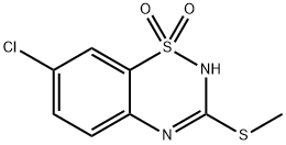7-氯-3-(甲硫基)-4H-苯并[E][1,2,4]噻二嗪 1,1-二氧化