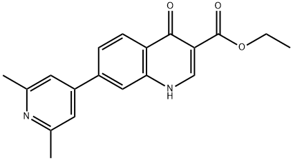 ethyl 7-(2,6-dimethyl-4-pyridyl)-1,4-dihydro-4-oxoquinoline-3-carboxylate