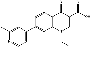 7-(2,6-dimethyl-4-pyridyl)-1-ethyl-1,4-dihydro-4-oxoquinoline-3-carboxylic acid