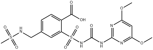 2-(N-((4,6-二甲氧基酰胺-2-基)卡巴酰基)磺胺酰基)-4-(甲基磺胺胺甲基)苯甲酸苯甲酸