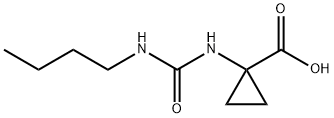 Cyclopropanecarboxylic acid, 1-[[(butylamino)carbonyl]amino]- (9CI)