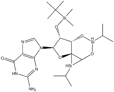 3',5'-O-[二(叔丁基)硅烷亚基]-2'-O-[(叔丁基)二甲基硅烷基]鸟苷