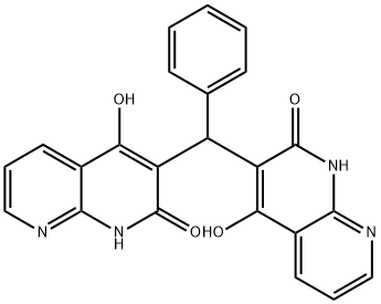 1,8-Naphthyridin-2(1H)-one,3,3-(phenylmethylene)bis[4-hydroxy-(9CI)
