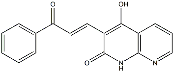1,8-Naphthyridin-2(1H)-one,4-hydroxy-3-(3-oxo-3-phenyl-1-propenyl)-(9CI)
