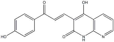 1,8-Naphthyridin-2(1H)-one,4-hydroxy-3-[3-(4-hydroxyphenyl)-3-oxo-1-propenyl]-(9CI)