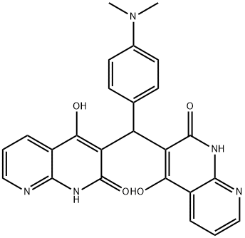 1,8-Naphthyridin-2(1H)-one,3,3-[[4-(dimethylamino)phenyl]methylene]bis[4-hydroxy-(9CI)