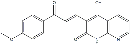 1,8-Naphthyridin-2(1H)-one,4-hydroxy-3-[3-(4-methoxyphenyl)-3-oxo-1-propenyl]-(9CI)