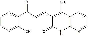 1,8-Naphthyridin-2(1H)-one,4-hydroxy-3-[3-(2-hydroxyphenyl)-3-oxo-1-propenyl]-(9CI)