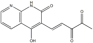 4-Pentene-2,3-dione,5-(1,2-dihydro-4-hydroxy-2-oxo-1,8-naphthyridin-3-yl)-(9CI)