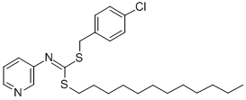 (4-Chlorophenyl)methyl dodecyl-3-pyridinylcarbonimidodithioate