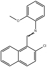 N-[(2-Chloro-1-naphthalenyl)methylene]-2-methoxybenzenamine