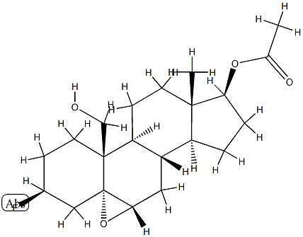 5,6α-Epoxy-3β-fluoro-5α-androstane-17β,19-diol 17-acetate