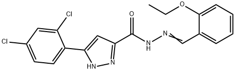 3-(2,4-dichlorophenyl)-N'-[(E)-(2-ethoxyphenyl)methylidene]-1H-pyrazole-5-carbohydrazide